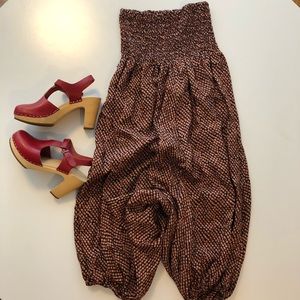 XS Anthropologie Pinkerton Romper/Harem Pants